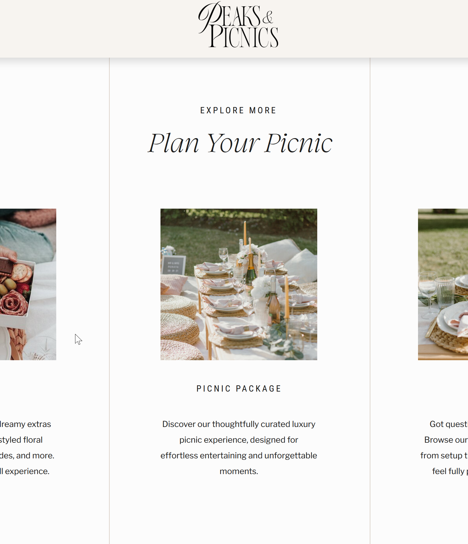 Peaks and Picnics